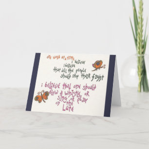 Play on the Lute Notecard