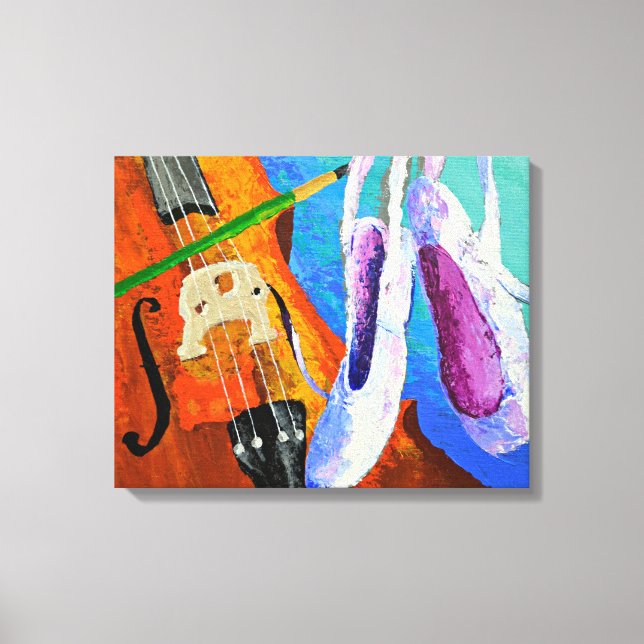Play Paint Pointe 11x14 Wrapped Canvas by panoplei (Front)