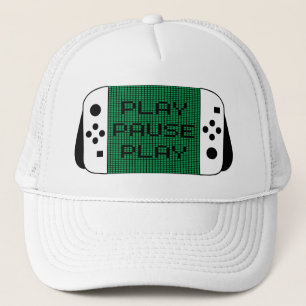Play Pause Play Trucker Hat
