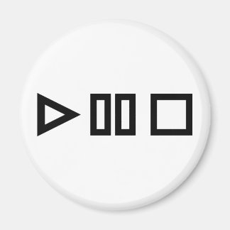 Play pause stop magnet