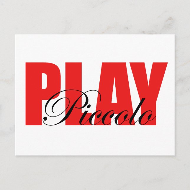 Play Piccolo Postcard (Front)