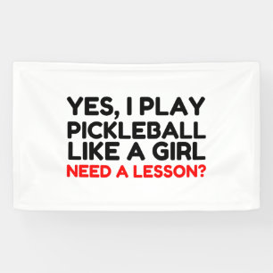 Play Pickleball Like A Girl Need Lesson Banner