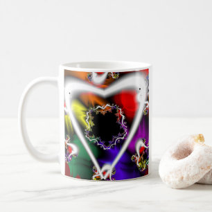 Play   Rainbow Fractal Art Coffee Mug