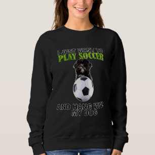 Play Soccer Hang W Dog Lhasa Apso Sweatshirt