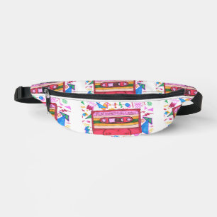 Play Some Cool Music Mixtape Art Pattern Bum Bags