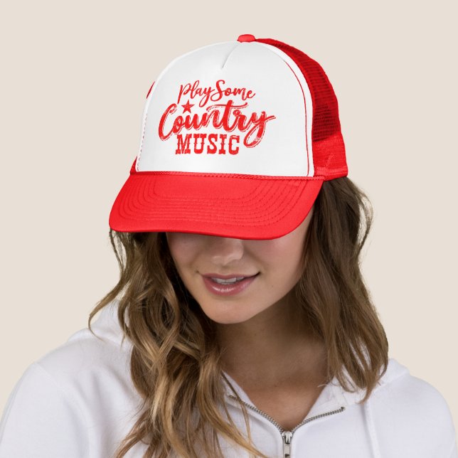 PLAY SOME COUNTRY MUSIC TRUCKER HAT (In Situ)