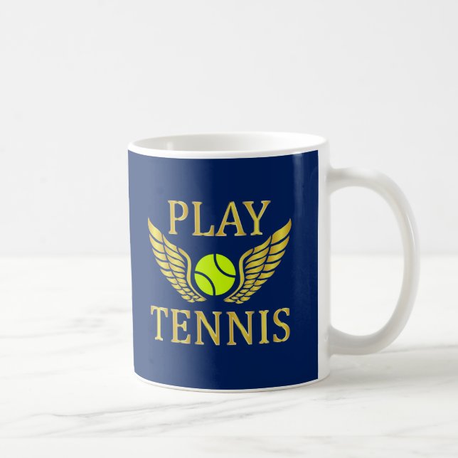 Play tennis coffee mug (Right)