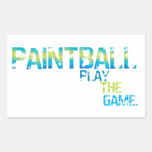 Play The Game Paintball Sticker