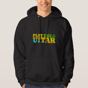 Play The Guitar Designed With Nature Colours Hoodie