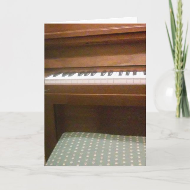 "Play the Tune" Birthday Card (Front)