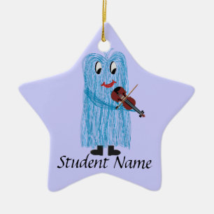 Play the Violin / Viola, Get a warm Fuzzy Feeling! Ceramic Tree Decoration