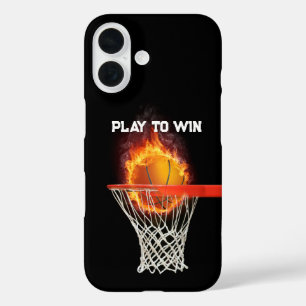 PLAY TO WIN Basketball Sport Gifts iPhone 16 Case