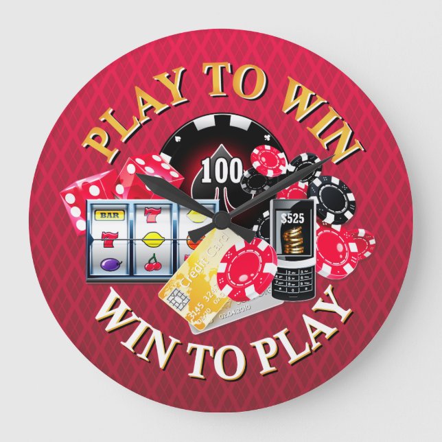 Play To Win Wall Clocks Options (Front)