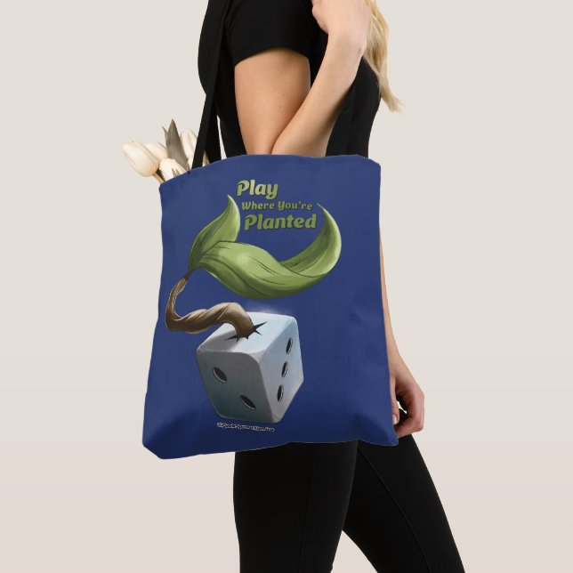 Play Where You're Planted Tote Bag (Close Up)