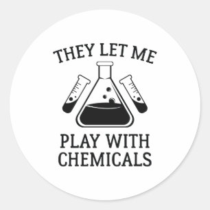 Play With Chemicals Classic Round Sticker