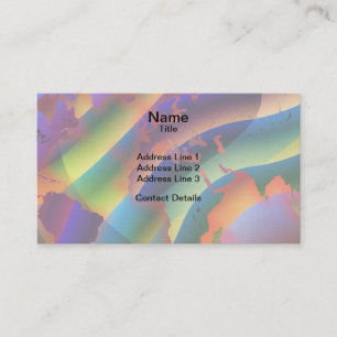 Play With Colour World Map Business Card