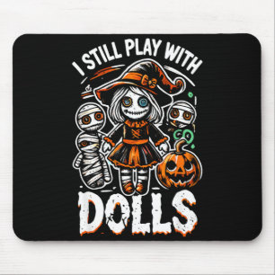 Play with dolls creepy voodoo doll spooky lovers mouse mat