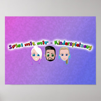 Play with me children's toy poster