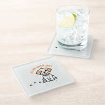 Play With Me Glass Coaster