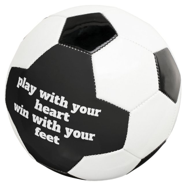 Play with Your Heart Custom Slogan  Football (Three Quarter)