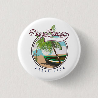 Playa carmen Costa rica 3 Cm Round Badge