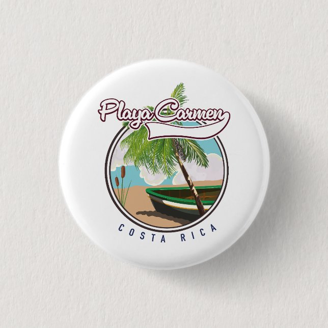 Playa carmen Costa rica 3 Cm Round Badge (Front)