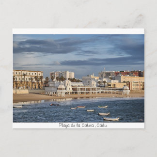 Playa de la Caleta ,Cádiz Postcard