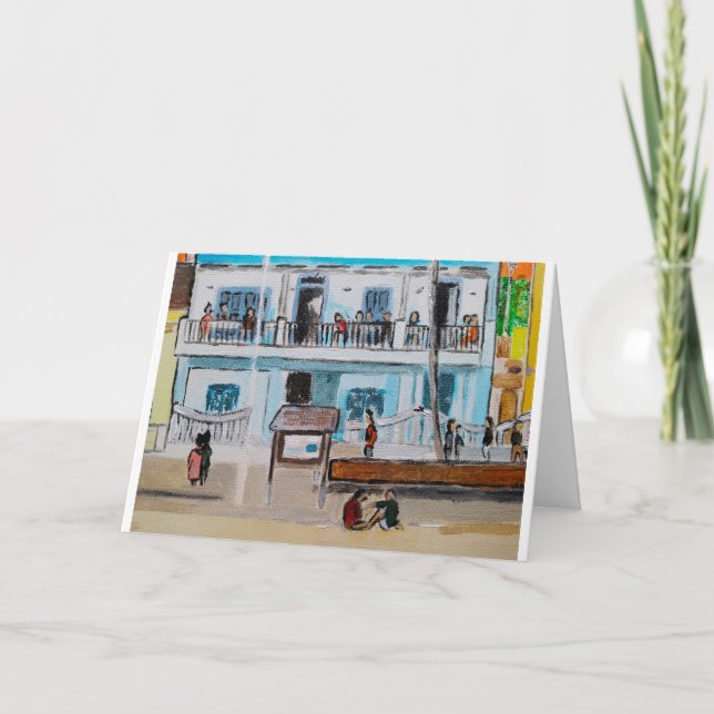 Playa de la Malvarrosa Painting by Alfred Fox Card (Front)