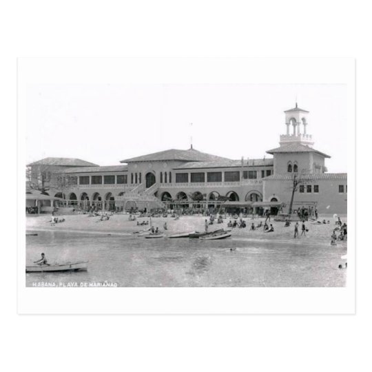 Playa de Marianad Hotel, Havana, Cuba Vintage Postcard
