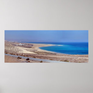 Playa de Sotavento en Fuerteventura Poster