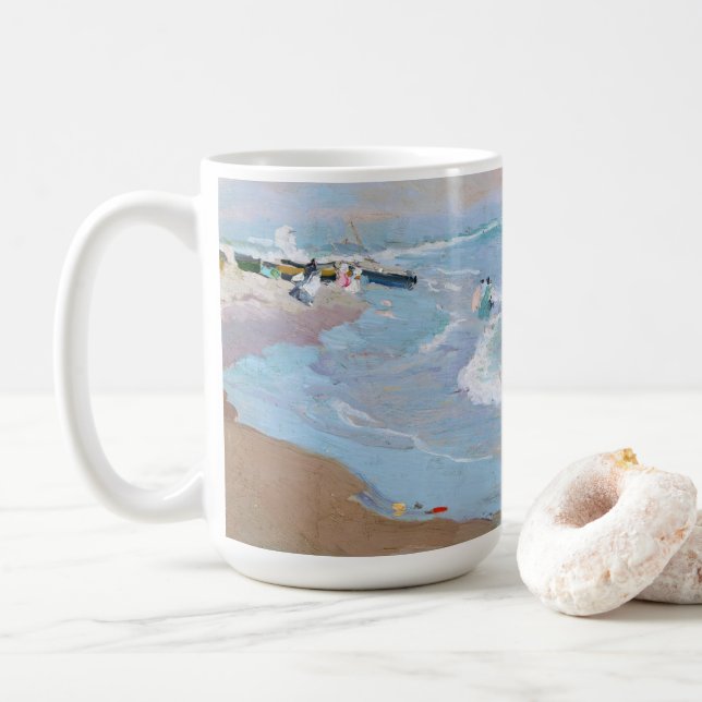 Playa de Valencia | Joaquín Sorolla Coffee Mug (With Donut)