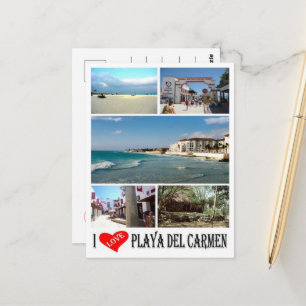 Playa Del Carmen - Mexico - I Love - Postcard