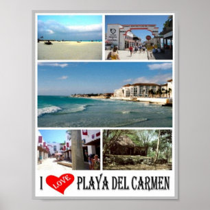 Playa Del Carmen - Mexico - I Love - Poster