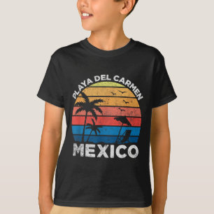 Playa Del Carmen Mexico Retro Vintage Vacation T-Shirt