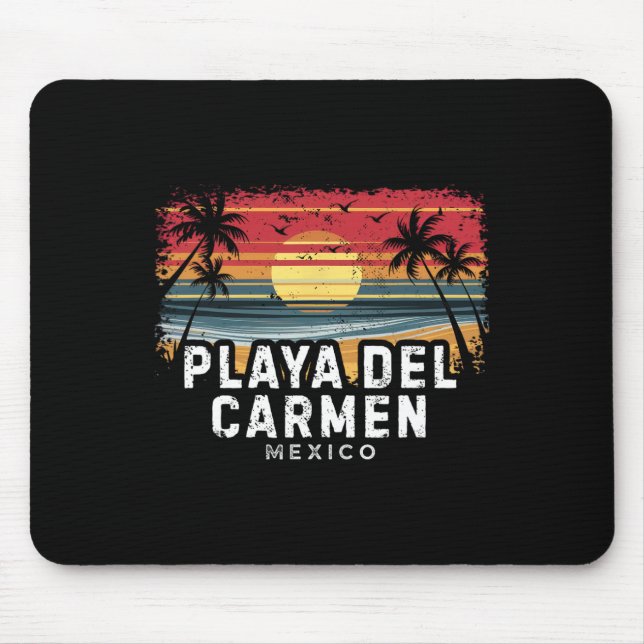 Playa Del Carmen Mexico Surfboard Beach  Mouse Mat (Front)
