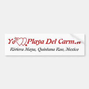 Playa Del Carmen, Quintana Roo Riviera Maya Mexico Bumper Sticker