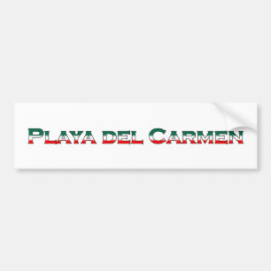 Playa del Carmen (text logo) Bumper Sticker
