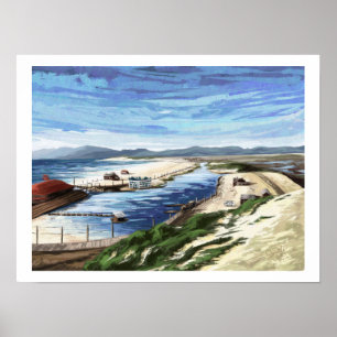 Playa del Rey Lagoon. Watercolor by Jenn Street Poster