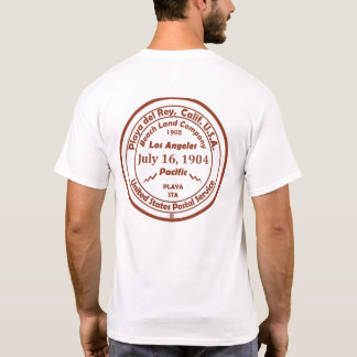 Playa del Rey Post Office Hand Cancellation Stamp T-Shirt