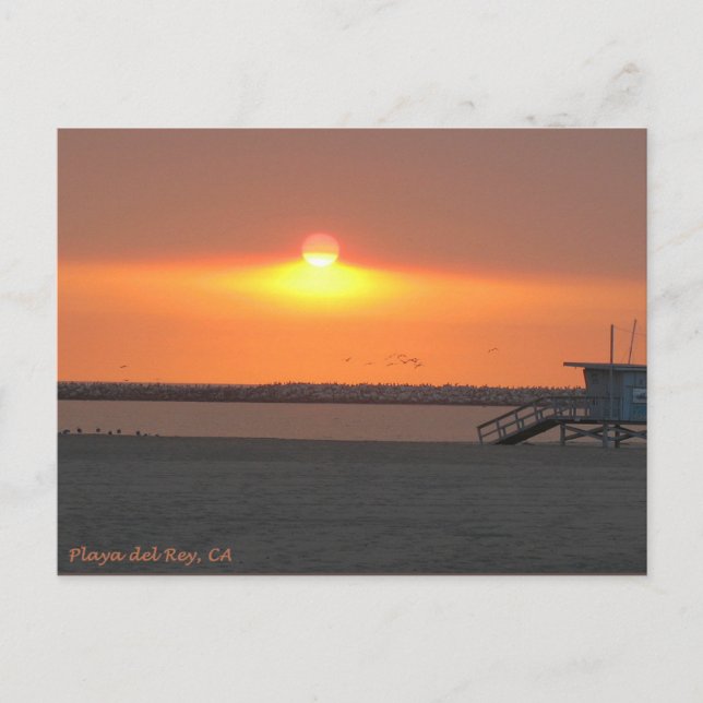 Playa del Rey Sunset - Mike Izzo Postcard (Front)