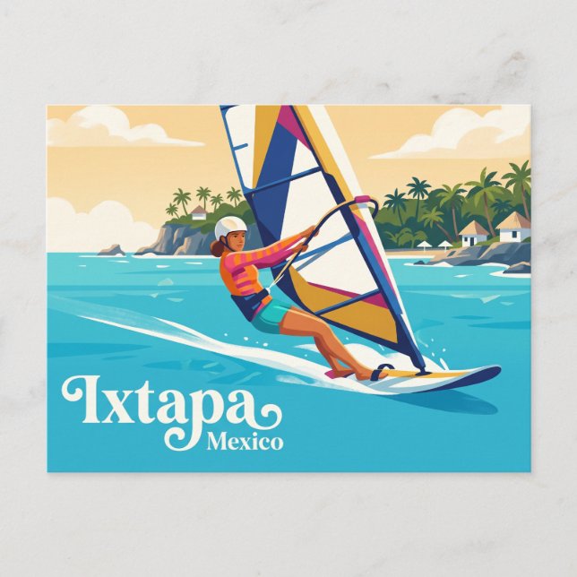 Playa El Palmar Mexico Postcard (Front)