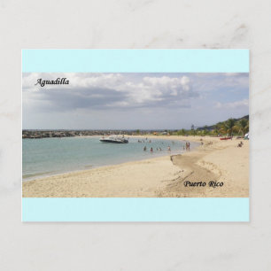 Playa en Aguadilla Puerto Rico, Postcard