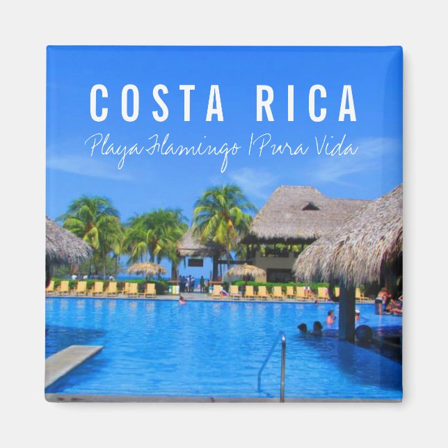 Playa Flamingo Resort Costa Rica Souvenir Magnet (Front)