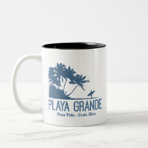 Playa Grande Costa Rica Surfers Beach Two-Tone Coffee Mug