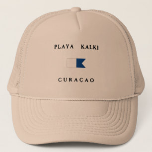 Playa Kalki Curacao Alpha Dive Flag Trucker Hat