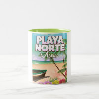 Playa Norte Mexican beach poster