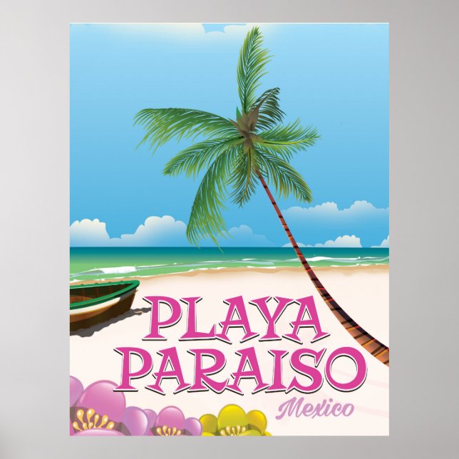 Playa Paraiso Mexico Beach poster (Front)