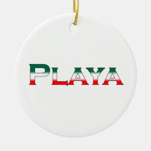 Playa (Playa del Carmen) Ceramic Tree Decoration