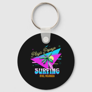 Playa Popoyo Rivas Nicaragua Map Artesanía Craft S Key Ring