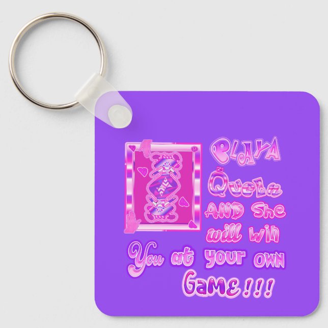 playa queen key ring (Front)